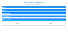 Tablet Screenshot of churchstreetmedicalcentre.com